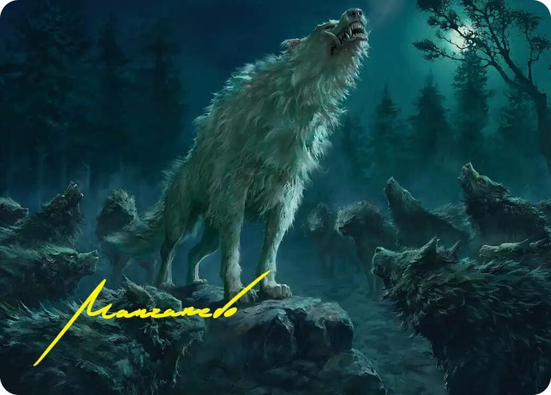 Image for Reverent Howl Art Card (Gold-Stamped Signature) (Art Series: The Hobbit) (16) (ASHOB) - Magic: The Gathering