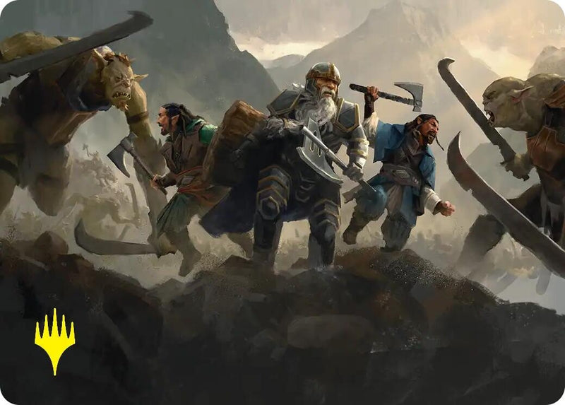 Image for Struggle of Howling Steel Art Card (Gold-Stamped) (Art Series: The Hobbit) (51) (ASHOB) - Magic: The Gathering
