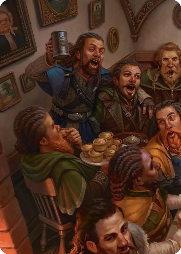 Image for Fili and Kili, Joyous Art Card (1/12) (Art Series: The Hobbit) (1) (ASHOB) - Magic: The Gathering