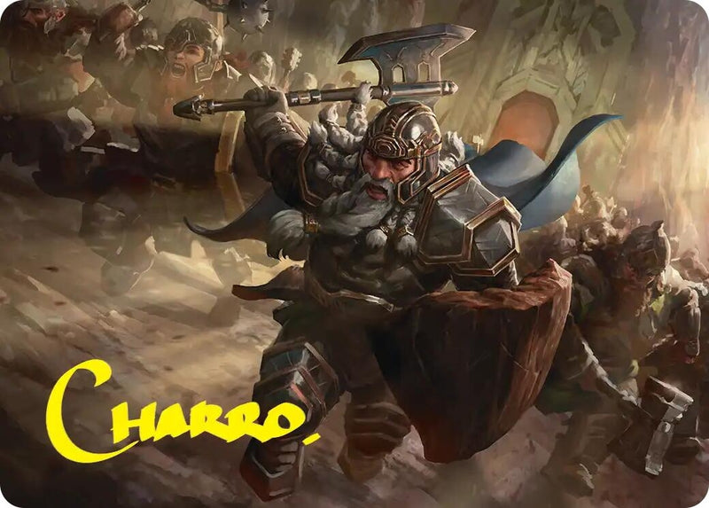 Image for Thorin, Mountain-king Art Card (Gold-Stamped Signature) (Art Series: The Hobbit) (19) (ASHOB) - Magic: The Gathering