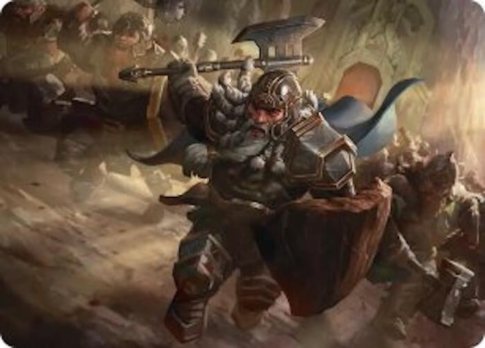 Image for Thorin, Mountain-king Art Card (Art Series: The Hobbit) (19) (ASHOB) - Magic: The Gathering