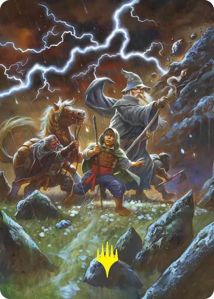 Image for Call Forth the Tempest Art Card (Gold-Stamped) (Art Series: The Hobbit) (33) (ASHOB) - Magic: The Gathering