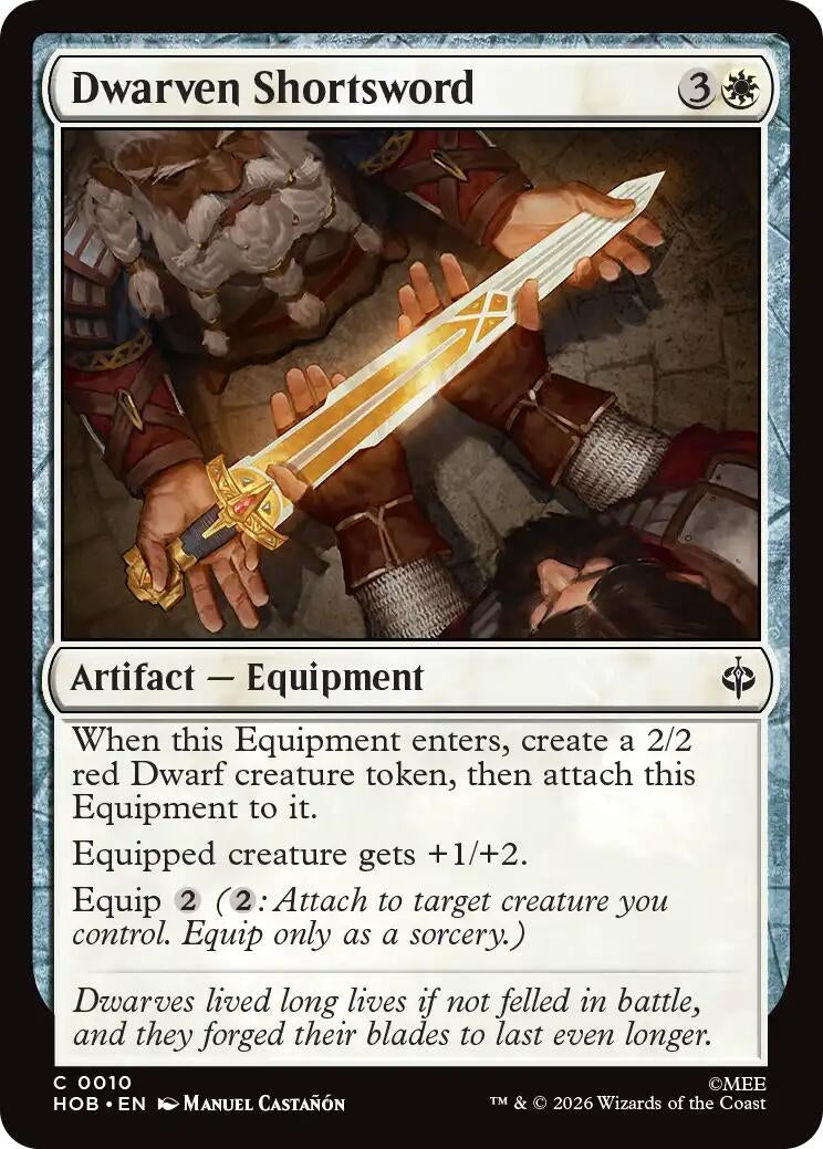 Image for Dwarven Shortsword (The Hobbit) (10) (HOB) - Magic: The Gathering