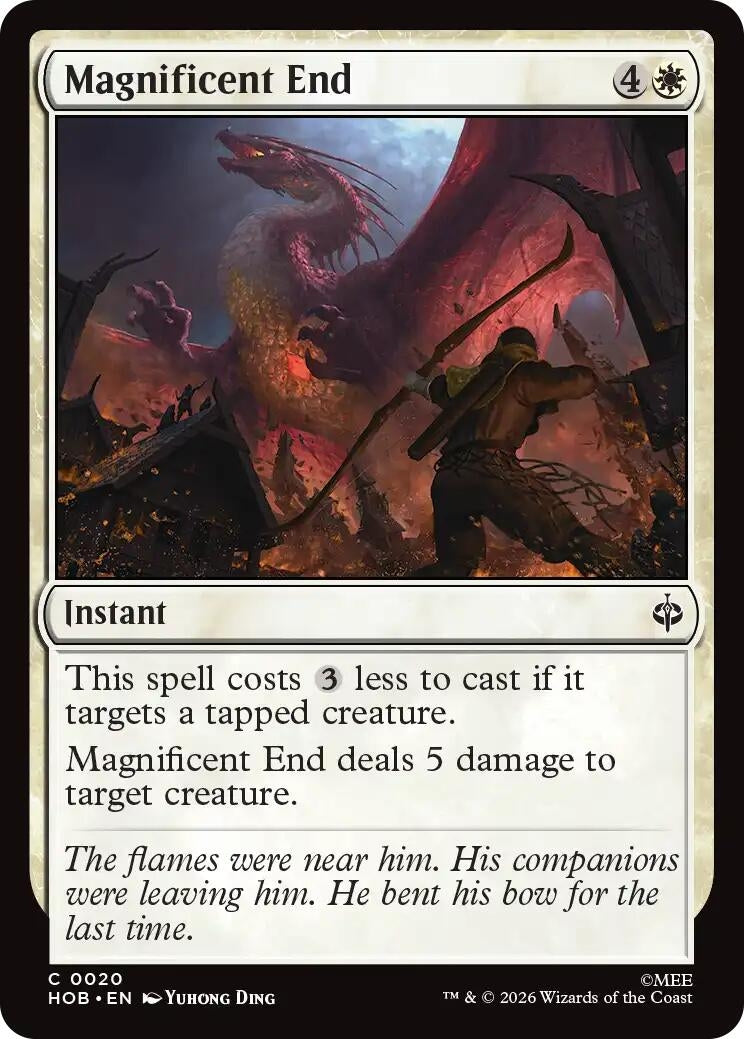 Image for Magnificent End (The Hobbit) (20) (HOB) - Magic: The Gathering