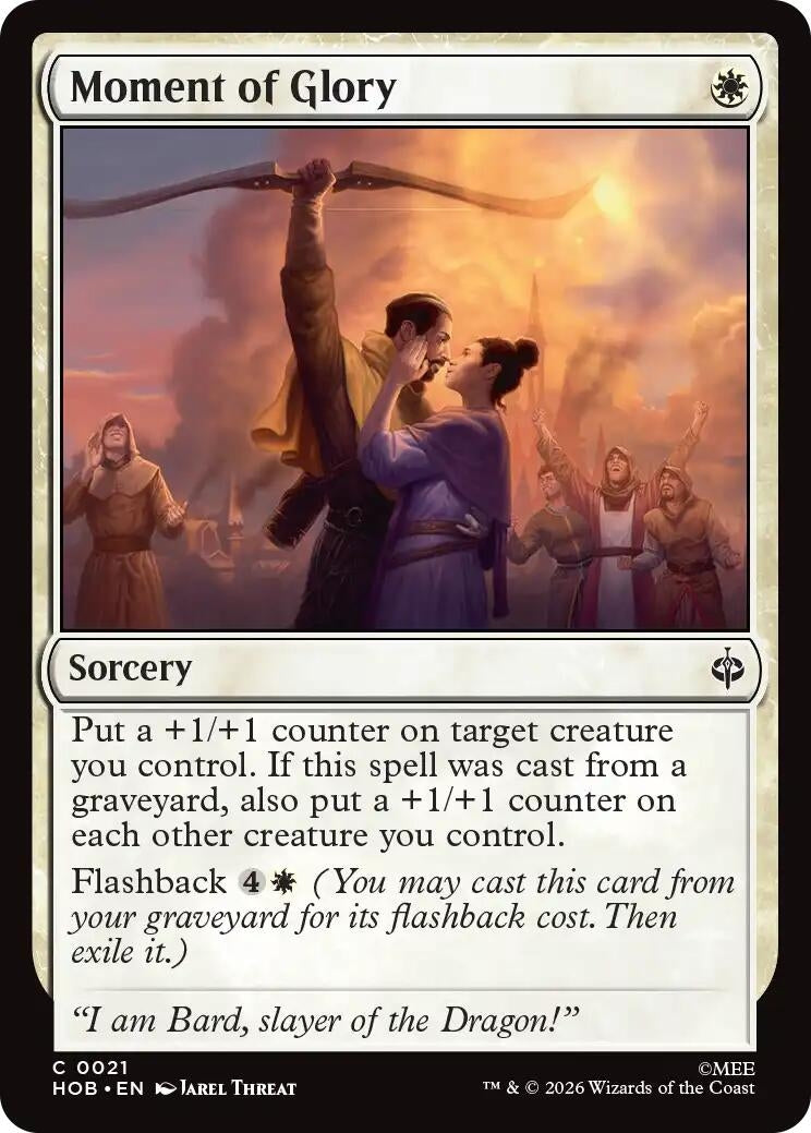 Image for Moment of Glory (The Hobbit) (21) (HOB) - Magic: The Gathering