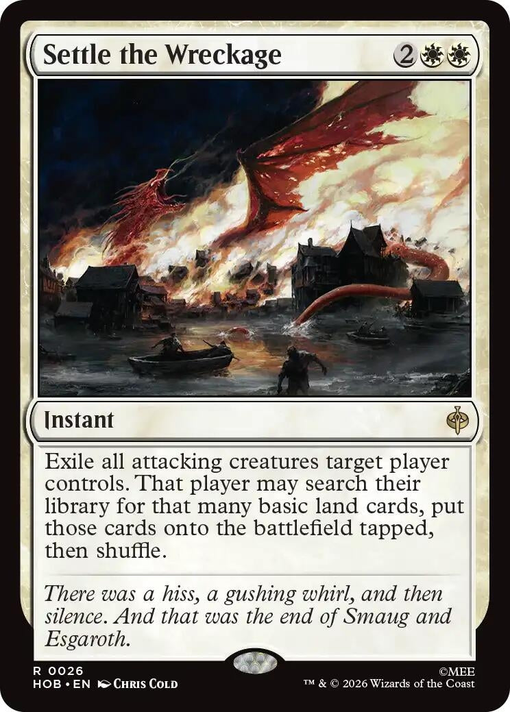 Image for Settle the Wreckage (The Hobbit) (26) (HOB) - Magic: The Gathering