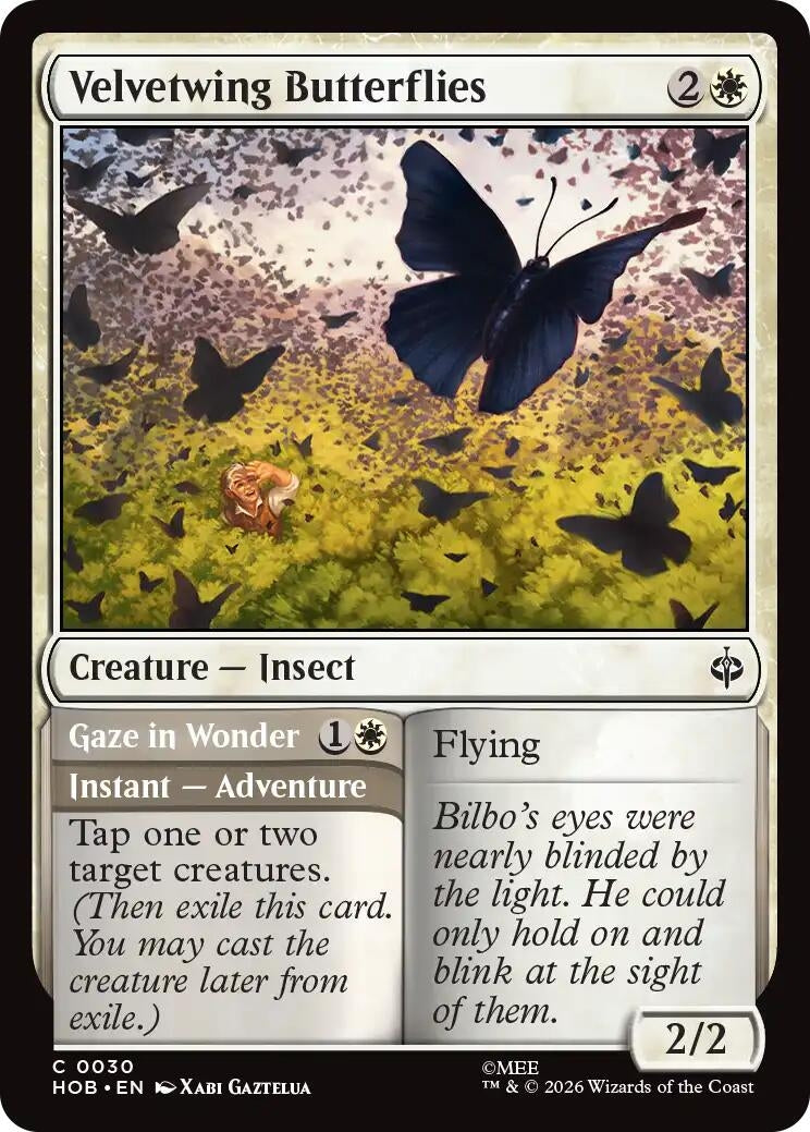 Image for Velvetwing Butterflies (The Hobbit) (30) (HOB) - Magic: The Gathering