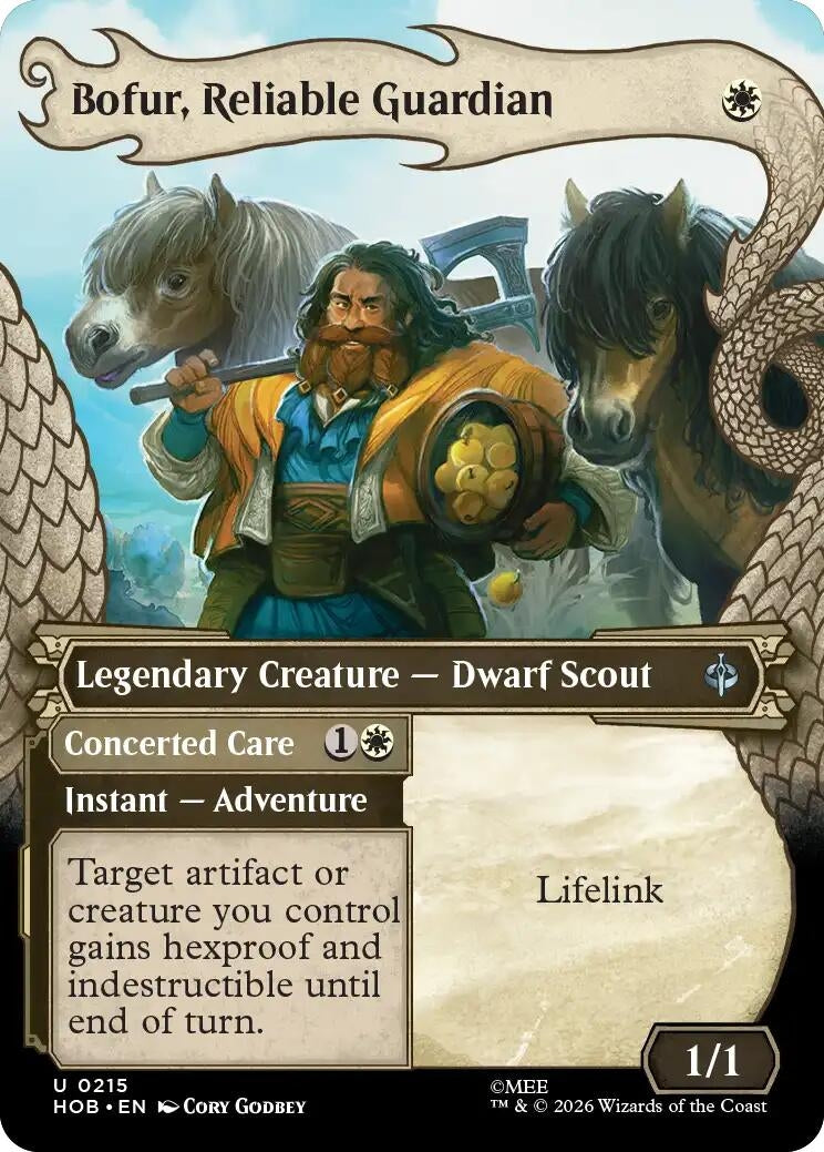 Image for Bofur, Reliable Guardian (Showcase) (The Hobbit) (215) (HOB) - Magic: The Gathering