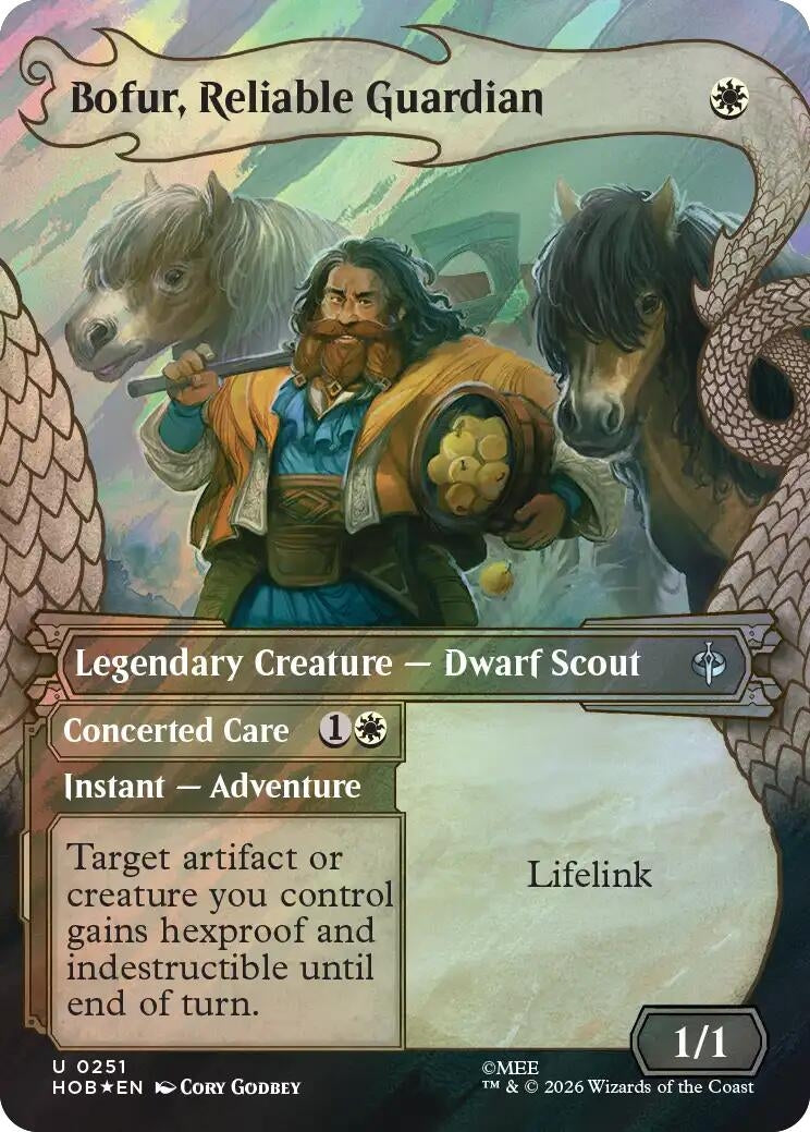 Image for Bofur, Reliable Guardian (Showcase) (Surge Foil) (The Hobbit) (251) (HOB) - Magic: The Gathering