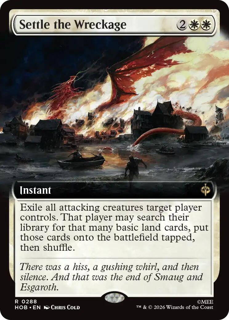 Image for Settle the Wreckage (Extended Art) (The Hobbit) (288) (HOB) - Magic: The Gathering