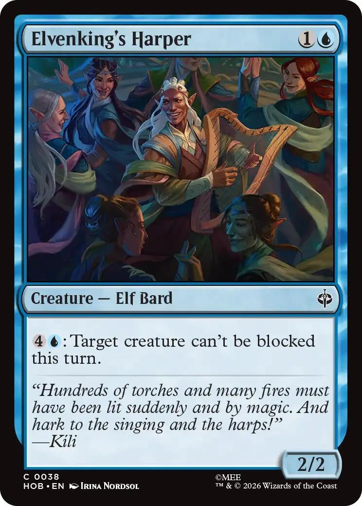Image for Elvenking's Harper (The Hobbit) (38) (HOB) - Magic: The Gathering