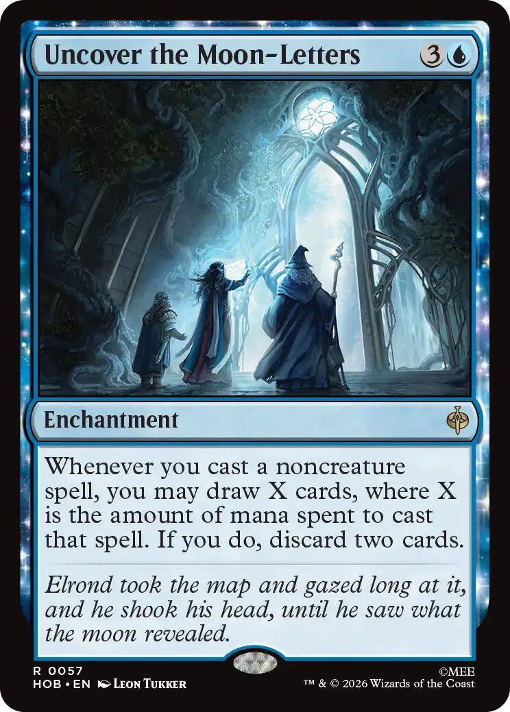 Image for Uncover the Moon-Letters (The Hobbit) (57) (HOB) - Magic: The Gathering