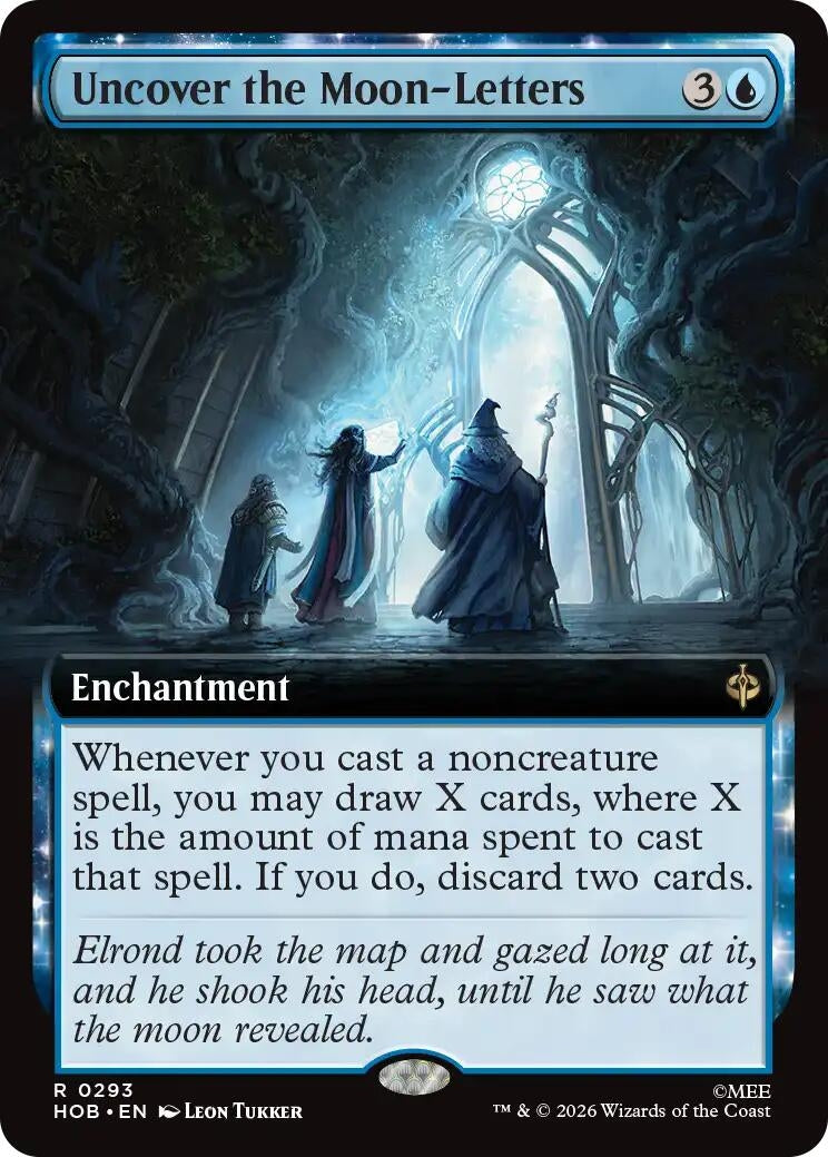 Image for Uncover the Moon-Letters (Extended Art) (The Hobbit) (293) (HOB) - Magic: The Gathering