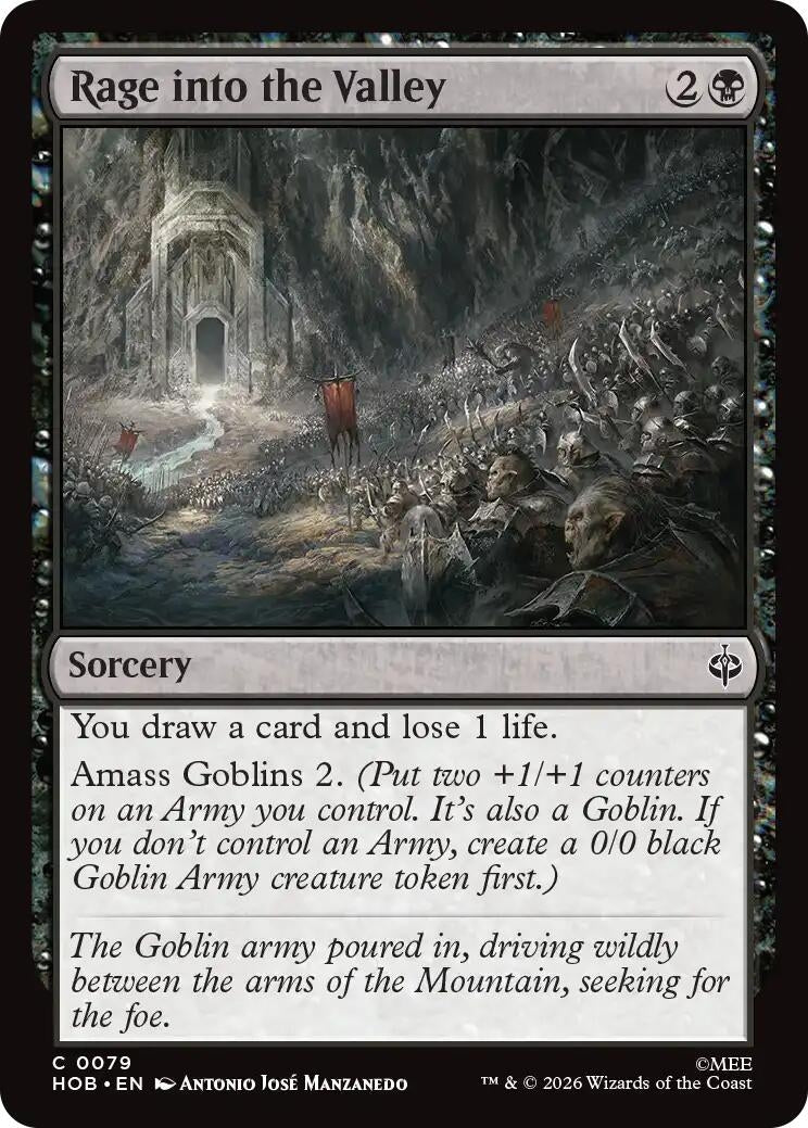 Image for Rage into the Valley (The Hobbit) (79) (HOB) - Magic: The Gathering