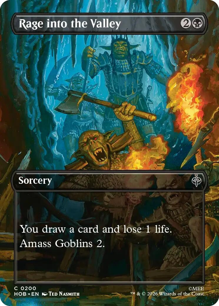 Image for Rage into the Valley (Borderless) (The Hobbit) (200) (HOB) - Magic: The Gathering