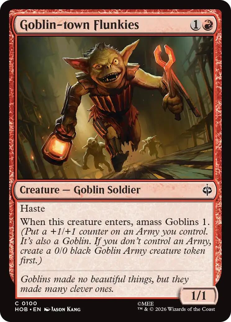 Image for Goblin-town Flunkies (The Hobbit) (100) (HOB) - Magic: The Gathering