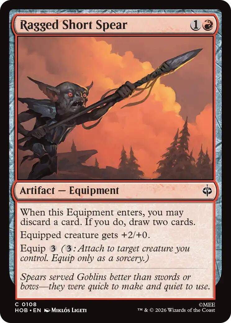 Image for Ragged Short Spear (The Hobbit) (108) (HOB) - Magic: The Gathering
