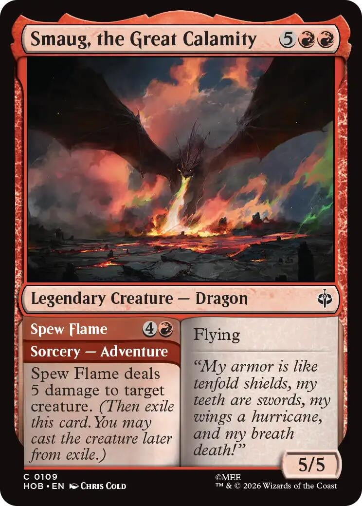 Image for Smaug, the Great Calamity (The Hobbit) (109) (HOB) - Magic: The Gathering