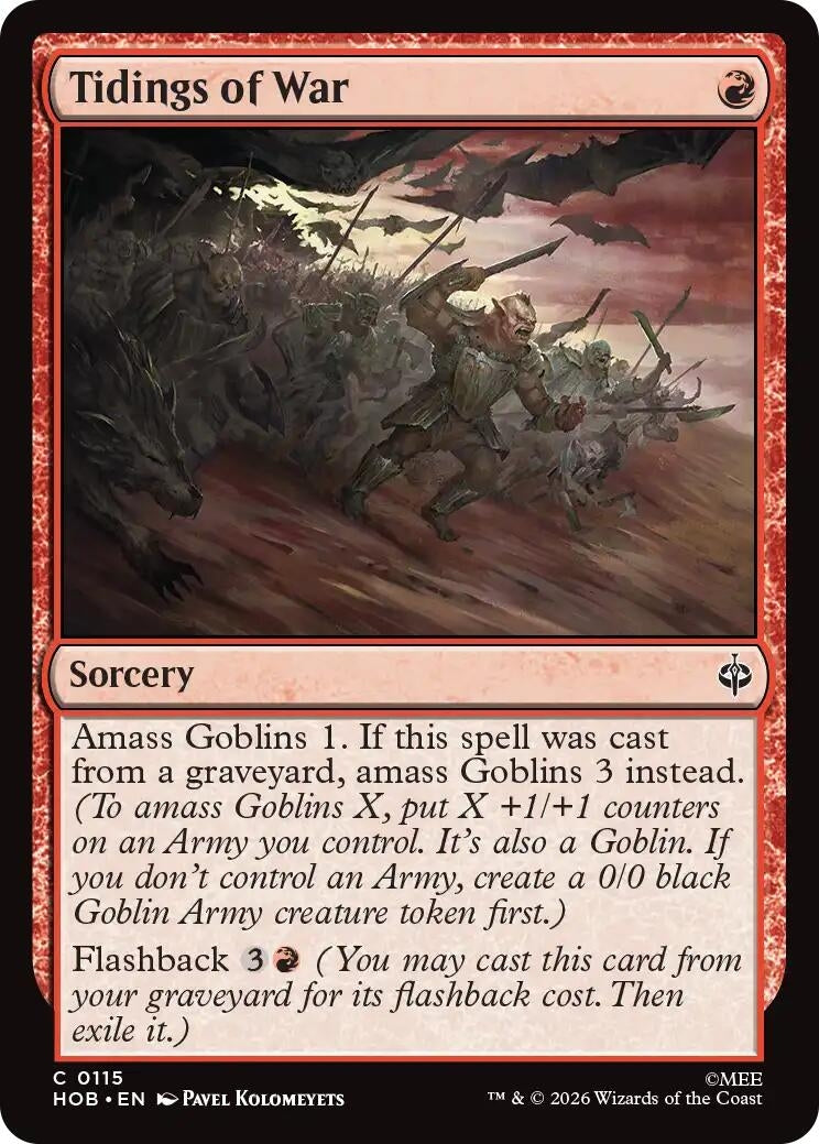 Image for Tidings of War (The Hobbit) (115) (HOB) - Magic: The Gathering