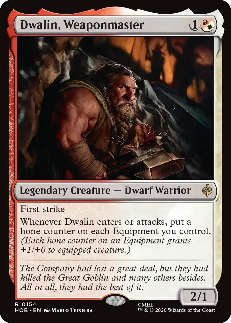 Image for Dwalin, Weaponmaster (The Hobbit) (154) (HOB) - Magic: The Gathering