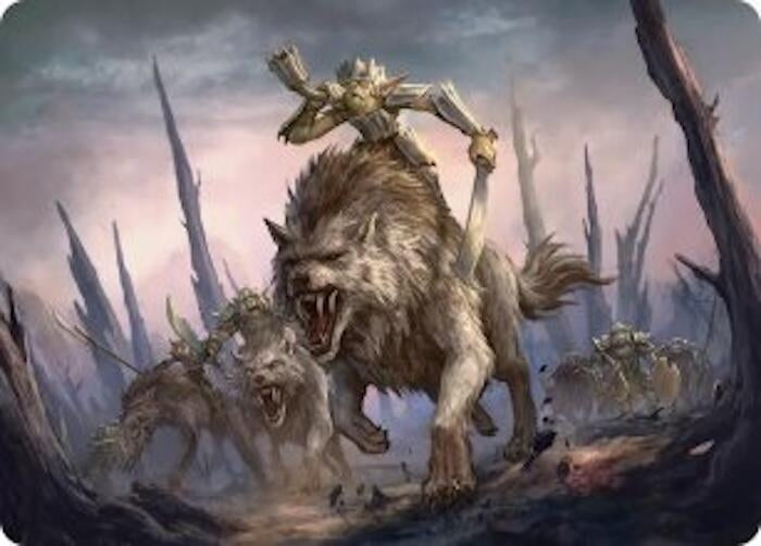 Image for Signal the Onslaught Art Card (Art Series: The Hobbit) (52) (ASHOB) - Magic: The Gathering
