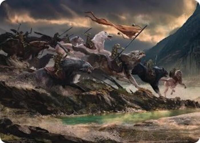 Image for Tide of Fury and Disorder Art Card (Art Series: The Hobbit) (53) (ASHOB) - Magic: The Gathering