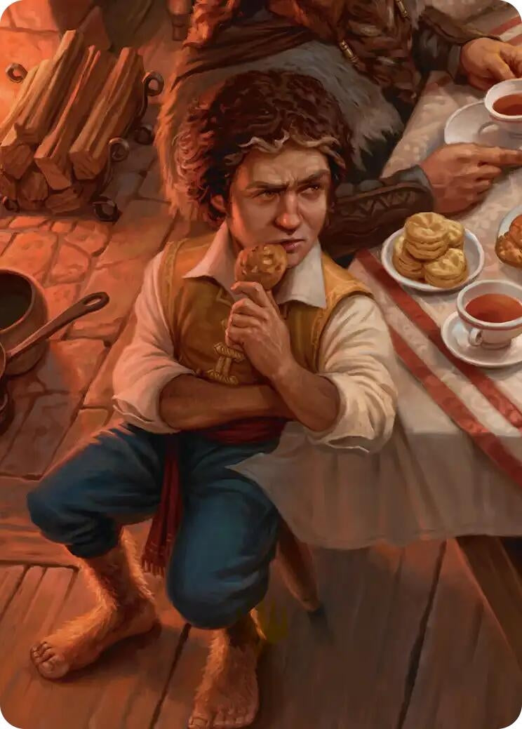 Image for Bilbo, Fellow Conspirator Art Card (4/12) (Art Series: The Hobbit) (4) (ASHOB) - Magic: The Gathering
