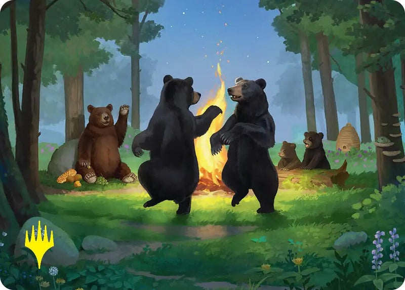 Image for Dancing from Dark to Dawn Art Card (Gold-Stamped) (Art Series: The Hobbit) (21) (ASHOB) - Magic: The Gathering