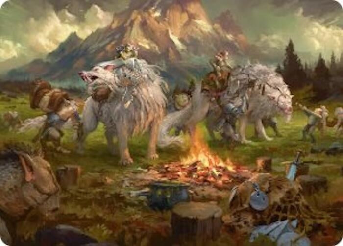 Image for Mount Gundabad Mobilizes Art Card (Art Series: The Hobbit) (54) (ASHOB) - Magic: The Gathering