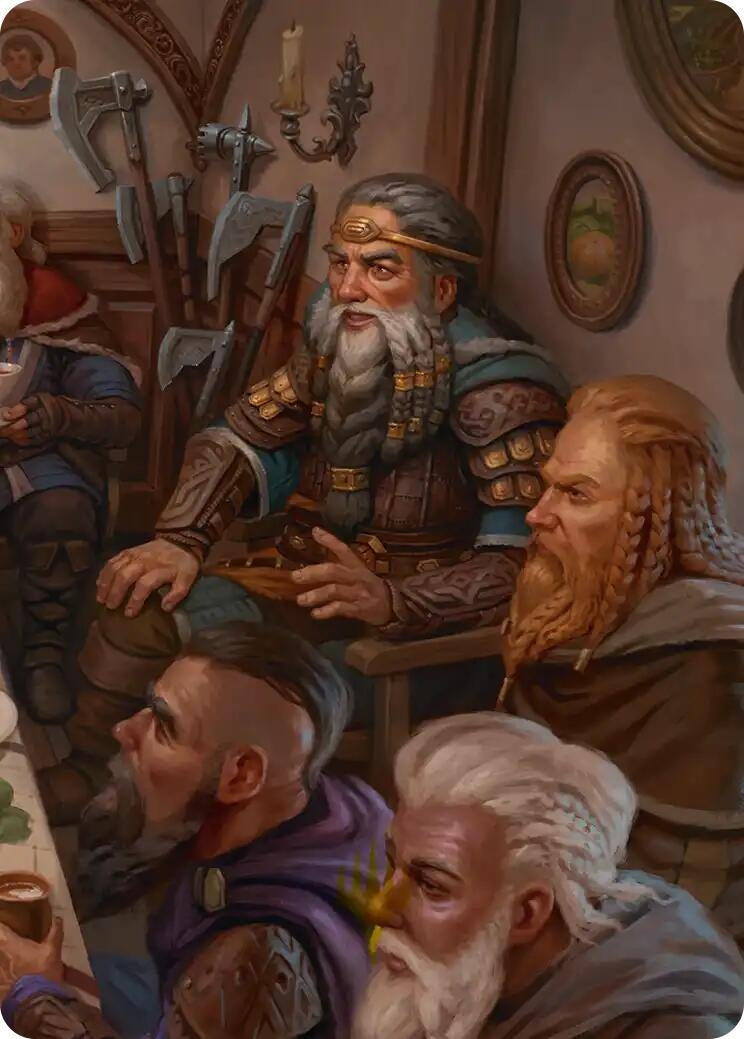Image for Thorin, King of Durin's Folk Art Card (3/12) (Art Series: The Hobbit) (3) (ASHOB) - Magic: The Gathering