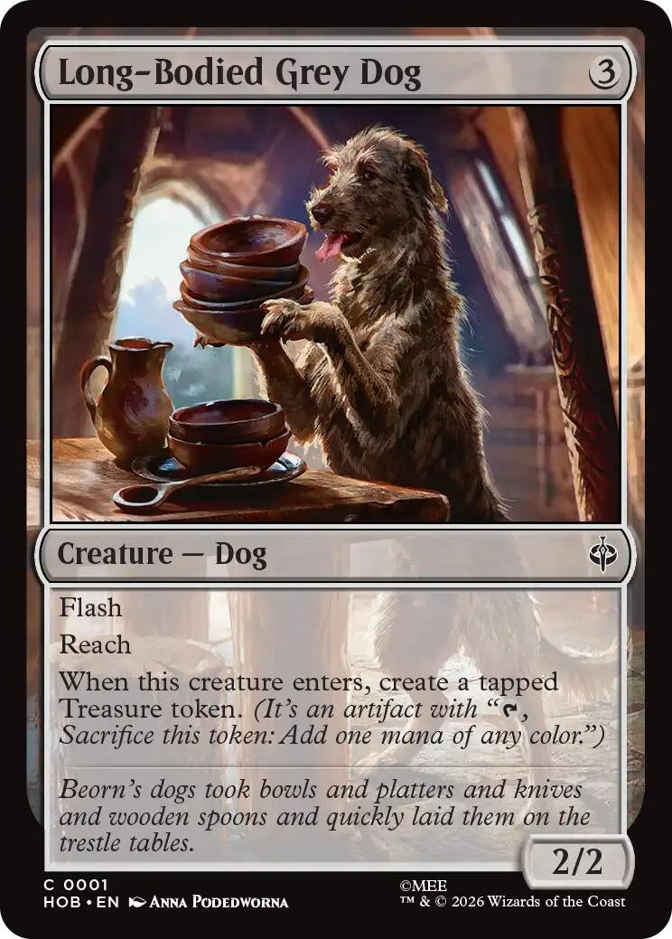 Image for Long-Bodied Grey Dog (The Hobbit) (1) (HOB) - Magic: The Gathering