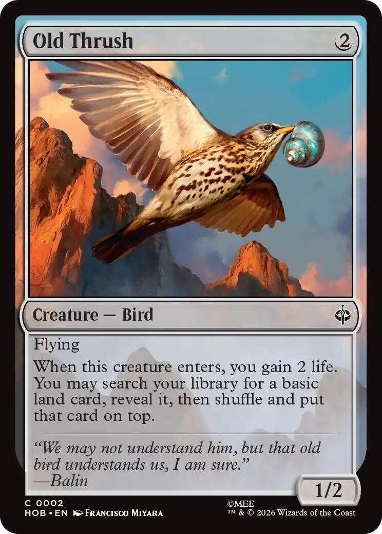 Image for Old Thrush (The Hobbit) (2) (HOB) - Magic: The Gathering