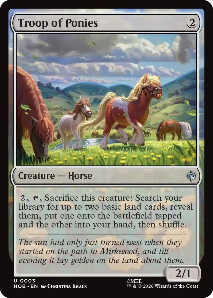 Image for Troop of Ponies (The Hobbit) (3) (HOB) - Magic: The Gathering