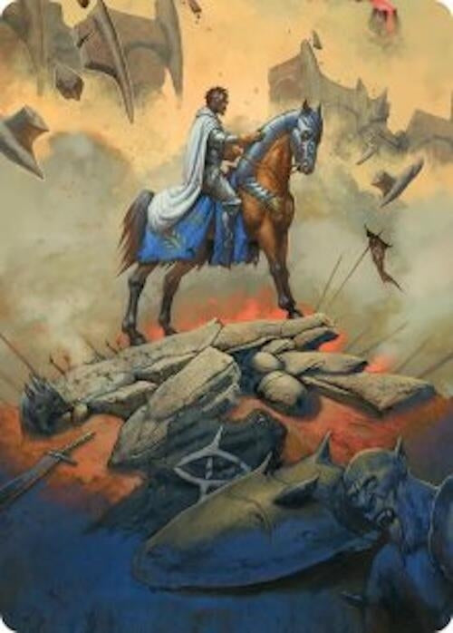 Image for Aragorn, the Uniter Art Card (Art Series: The Hobbit) (34) (ASHOB) - Magic: The Gathering