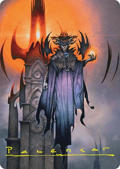 Sauron, the Lidless Eye Art Card (Gold-Stamped Signature) (Art Series: The Hobbit) (36) (ASHOB)