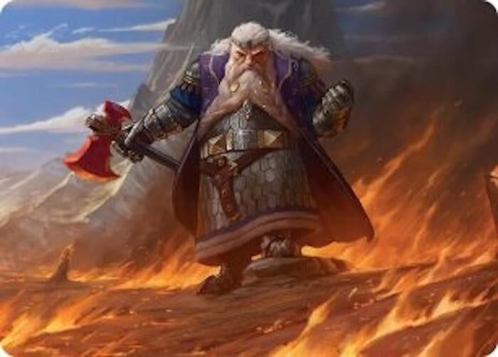 Image for Dain of the Ancient Halls Art Card (Art Series: The Hobbit) (48) (ASHOB) - Magic: The Gathering
