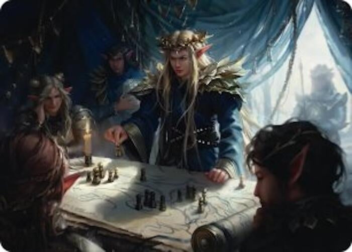 Image for Thranduil the Strategist Art Card (Art Series: The Hobbit) (49) (ASHOB) - Magic: The Gathering