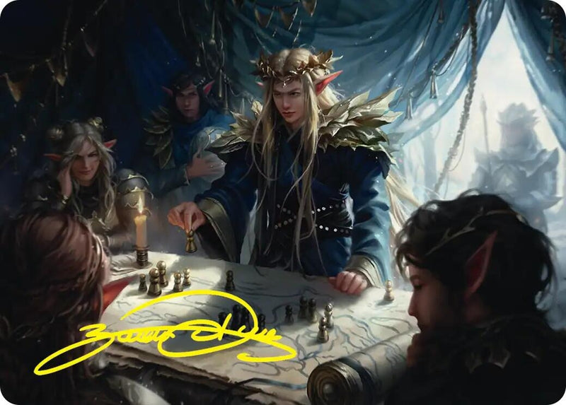 Image for Thranduil the Strategist Art Card (Gold-Stamped Signature) (Art Series: The Hobbit) (49) (ASHOB) - Magic: The Gathering