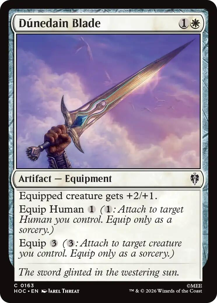 Image for Dunedain Blade (The Hobbit: Eternal-Legal) (163) (HOC) - Magic: The Gathering