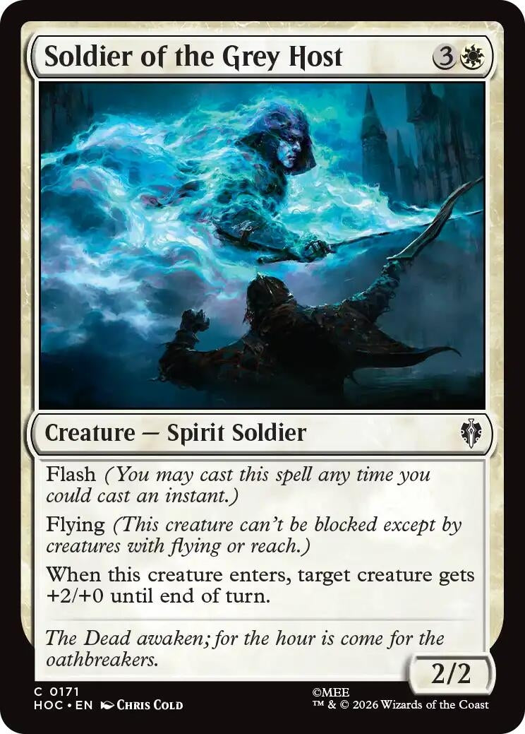 Image for Soldier of the Grey Host (The Hobbit: Eternal-Legal) (171) (HOC) - Magic: The Gathering