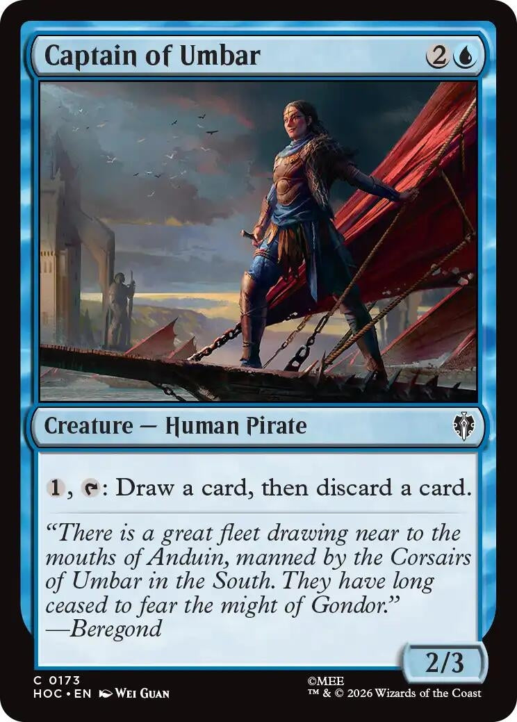 Image for Captain of Umbar (The Hobbit: Eternal-Legal) (173) (HOC) - Magic: The Gathering