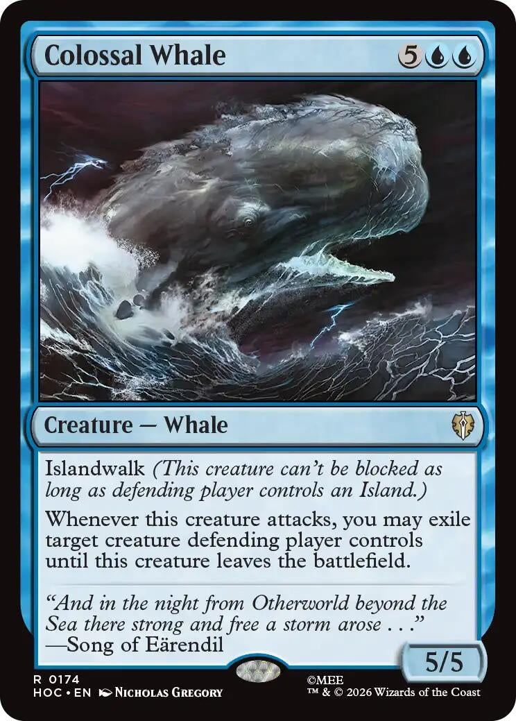 Image for Colossal Whale (The Hobbit: Eternal-Legal) (174) (HOC) - Magic: The Gathering