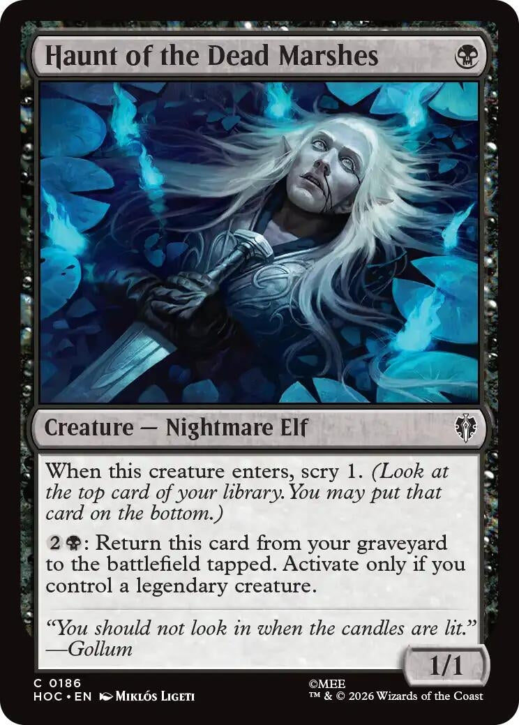 Image for Haunt of the Dead Marshes (The Hobbit: Eternal-Legal) (186) (HOC) - Magic: The Gathering