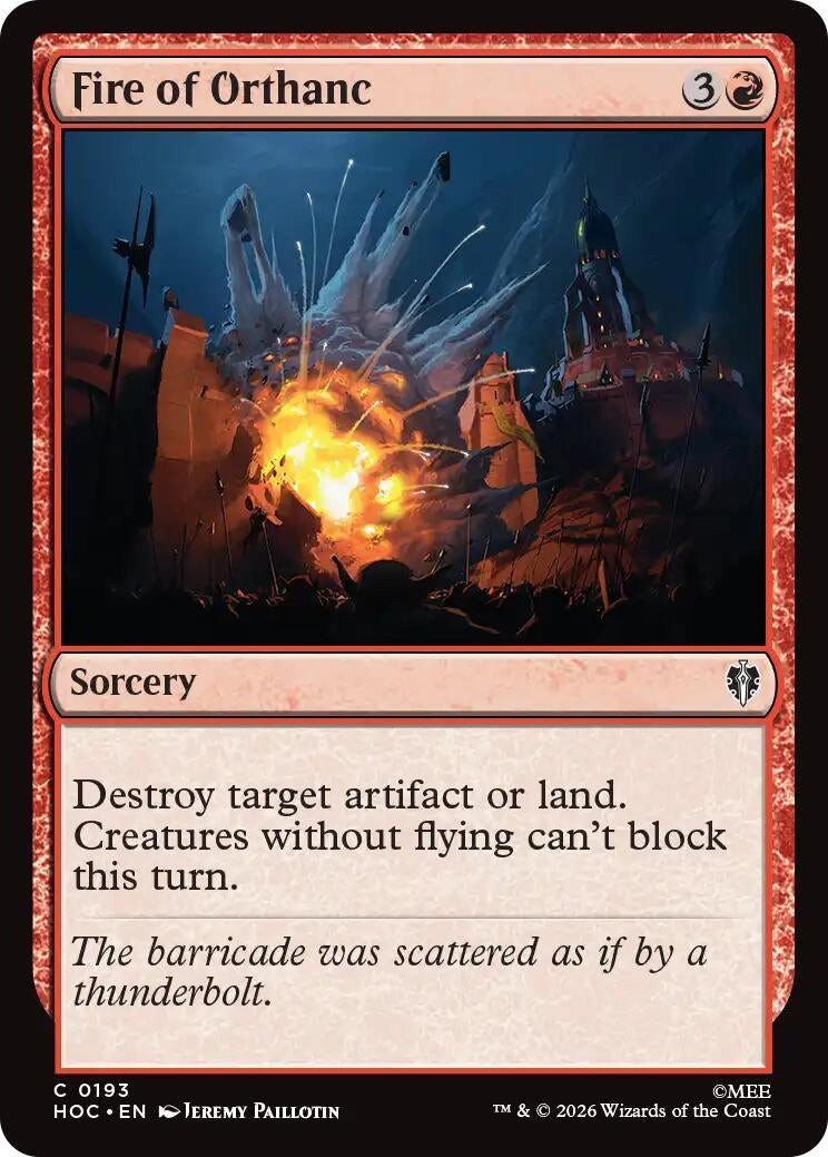 Image for Fire of Orthanc (The Hobbit: Eternal-Legal) (193) (HOC) - Magic: The Gathering
