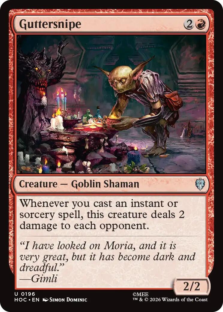 Image for Guttersnipe (The Hobbit: Eternal-Legal) (196) (HOC) - Magic: The Gathering