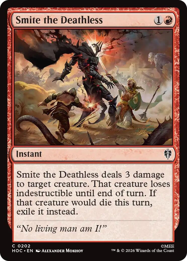 Image for Smite the Deathless (The Hobbit: Eternal-Legal) (202) (HOC) - Magic: The Gathering
