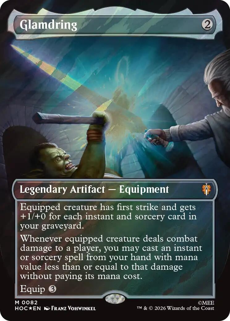 Image for Glamdring (Borderless) (Surge Foil) (The Hobbit: Eternal-Legal) (82) (HOC) - Magic: The Gathering