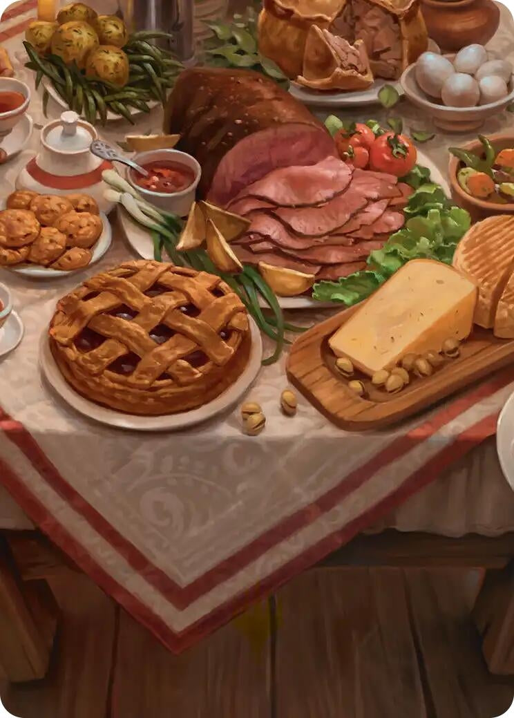Image for Bag End Banquet Art Card (5/12) (Art Series: The Hobbit) (5) (ASHOB) - Magic: The Gathering
