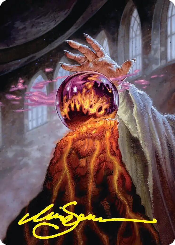 Image for Palantir of Orthanc Art Card (Gold-Stamped Signature) (Art Series: The Hobbit) (37) (ASHOB) - Magic: The Gathering