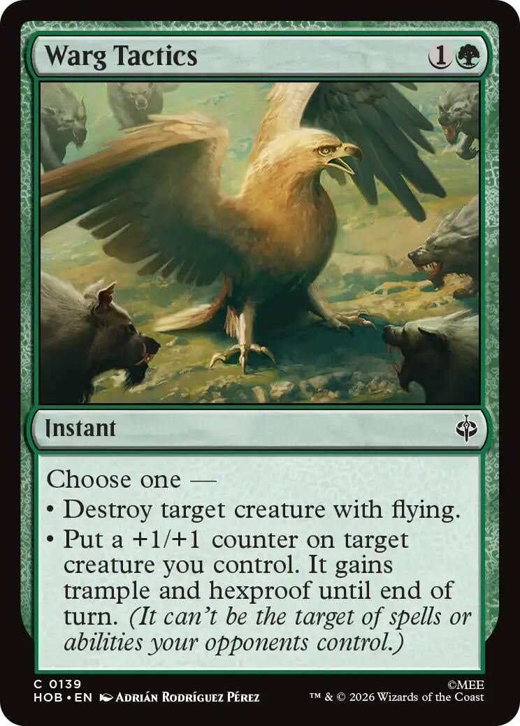Image for Warg Tactics (The Hobbit) (139) (HOB) - Magic: The Gathering